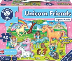 Orchard - 50Pc Unicorn Friends & Poster Puzzle