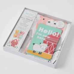 Pilbeam - Farm Animals Milestone Muslin Set