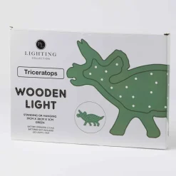 Pilbeam - Wooden Light Triceratops