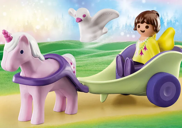 Playmobil - 1.2.3 Unicorn Carriage with Fairy (70401)