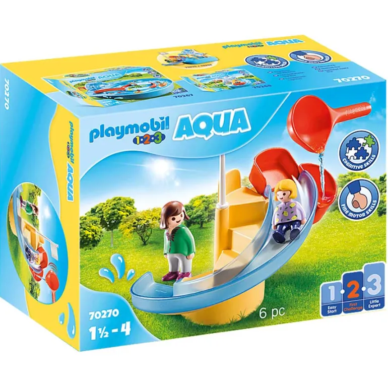 Playmobil - 1.2.3 Water Slide (70270)