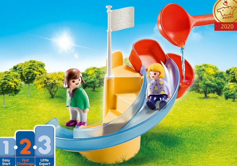 Playmobil - 1.2.3 Water Slide (70270)