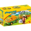 Playmobil - 1.2.3 Zoo Vehicle With Rhinoceros (70182)