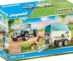 Playmobil - Car with Pony Trailer (70511)
