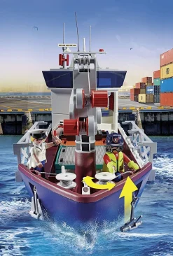 Playmobil - Cargo Ship With Boat (70769)