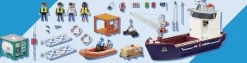 Playmobil - Cargo Ship With Boat (70769)