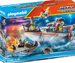 Playmobil - Fire Rescue With Personal Watercraft (70104)
