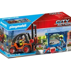 Playmobil - Forklift With Freight (70772)