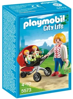 Playmobil - Mother With Twin Stroller (5573)
