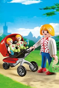 Playmobil - Mother With Twin Stroller (5573)