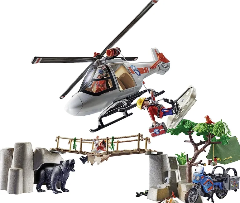 Playmobil - Rescue Action Canyon Copter Rescue (70663)