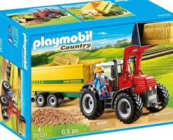 Playmobil - Tractor With Feed Trailer (70131)