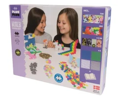 Plus Plus Puzzles - Pastel - Learn to Build Super Set - 1200 Pcs