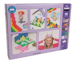 Plus Plus Puzzles - Pastel - Learn to Build Super Set - 1200 Pcs