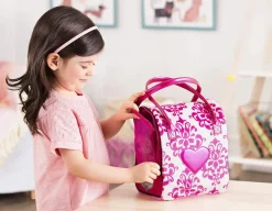 Pucci Pups - Pink and White Glam Bag with Schnauzer