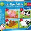 Ravensburger - 2 3 4 5Pc On the Farm My First Puzzle