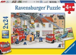 Ravensburger - 2 x 24Pc Busy Fire Brigade Puzzle