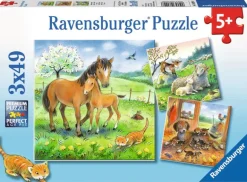Ravensburger - 3 x 49Pc Cuddle Time Puzzle