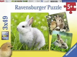 Ravensburger - 3 x 49Pc Cute Bunnies Puzzle