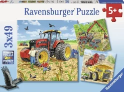 Ravensburger - 3 x 49Pc Giant Vehicles Puzzle
