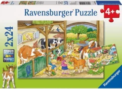 Ravensburger - 2 x 24Pc Merry Country Life Puzzle