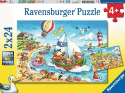 Ravensburger - 2 x 24Pc Seaside Holiday Puzzle