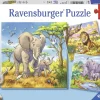 Ravensburger - 3 x 49Pc Wild Animals Puzzles