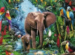 Ravensburger - 150Pc Elephants at the Oasis Puzzle