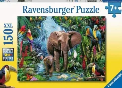 Ravensburger - 150Pc Elephants at the Oasis Puzzle