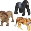 Terra - Jungle Animals (3) Lion, Tiger & Gorilla Set