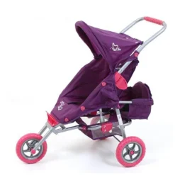 Valco - Mini Marathon Dolls Pram with Toddler Seat - Purple