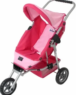 Valco - Mini Marathon Dolls Pram - Hot Pink & Pink