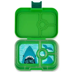 Yumbox - Bento Panino 4 Compartment Green Shark
