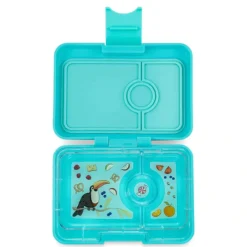 Yumbox - Bento Snack Box 3 Compartment Misty Aqua